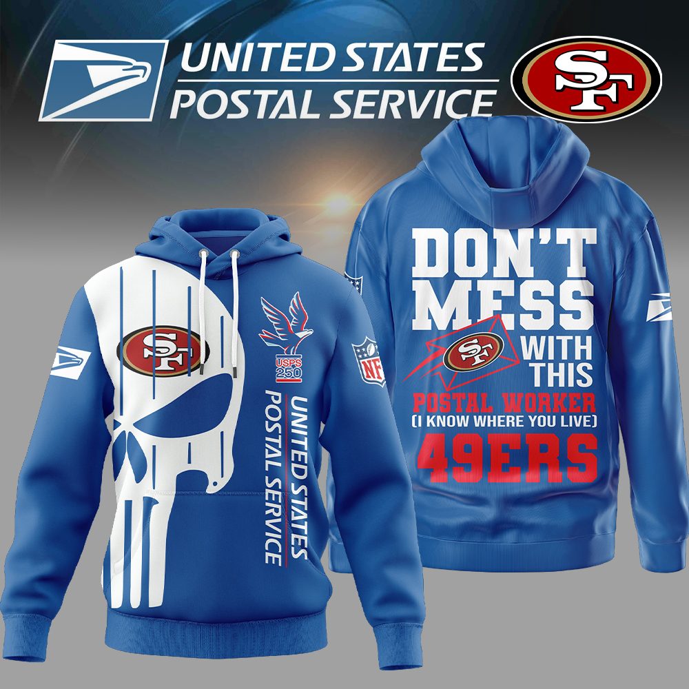 San Francisco 49ers | Premium NFL Postal Worker 3D Hoodie