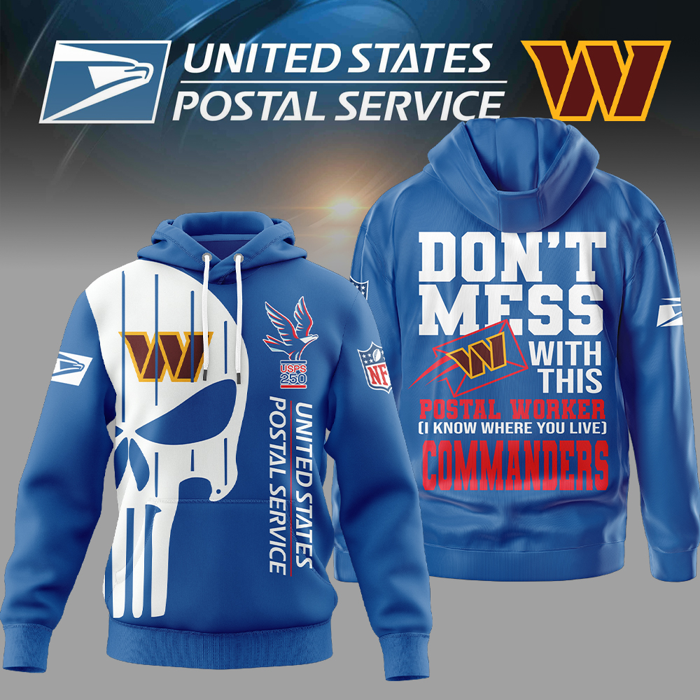 Washington Commanders | Premium NFL Postal Worker 3D Hoodie