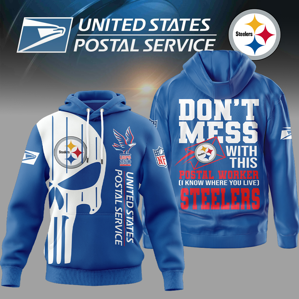 Pittsburgh Steelers | Premium NFL Postal Worker 3D Hoodie