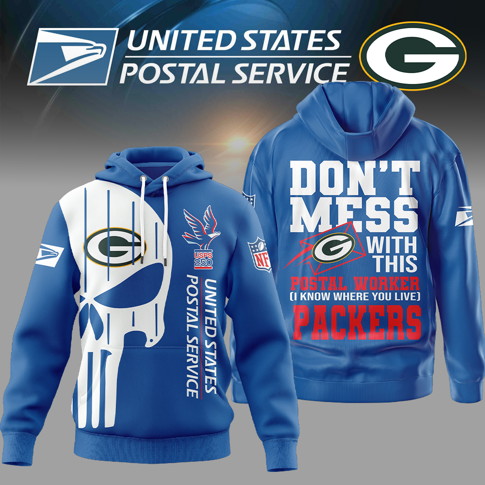 Green Bay Packers | Premium NFL Postal Worker 3D Hoodie