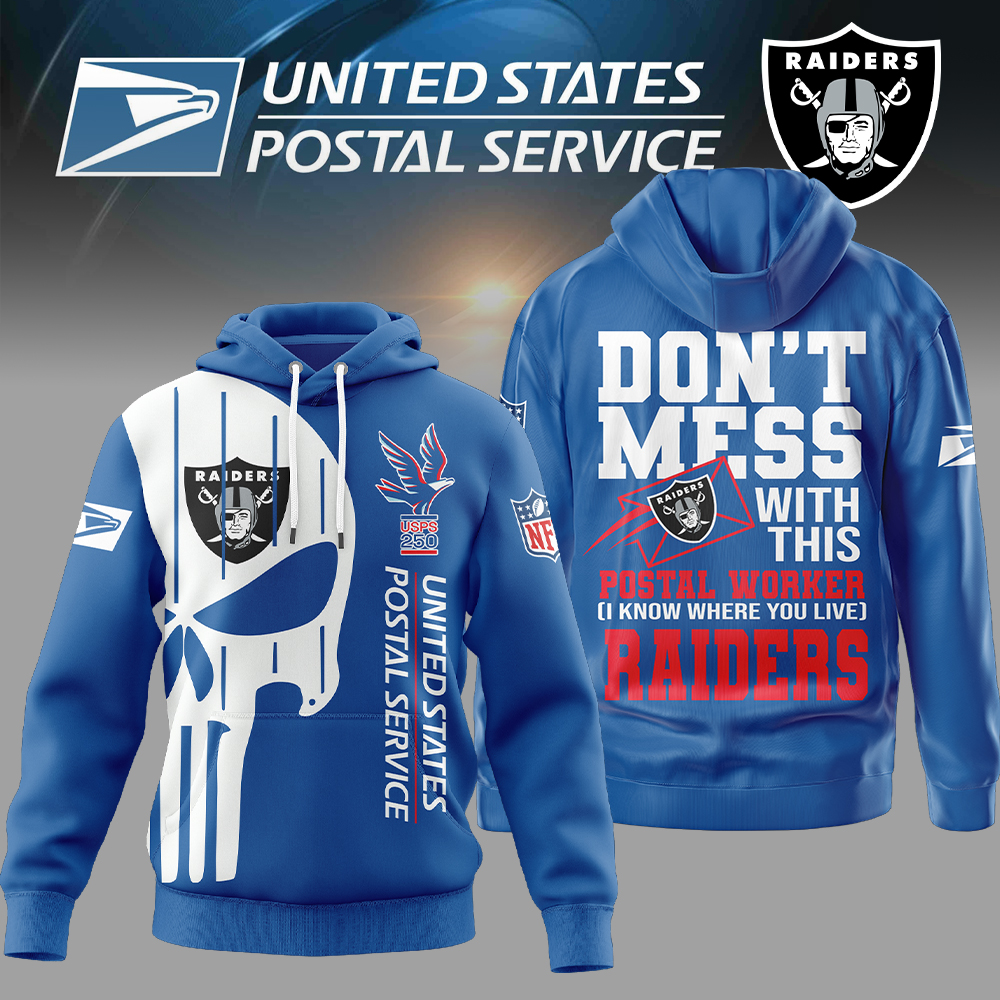 Las Vegas Raiders | Premium NFL Postal Worker 3D Hoodie