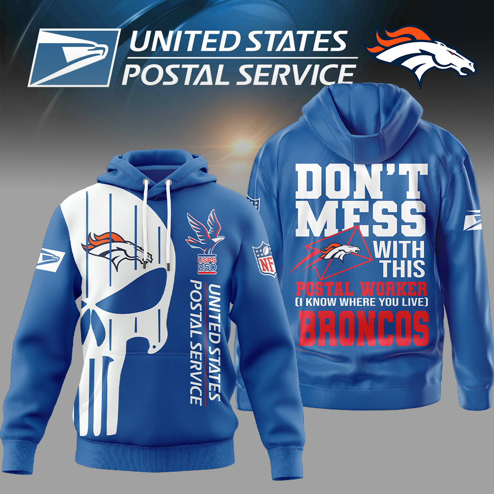 Denver Broncos | Premium NFL Postal Worker 3D Hoodie