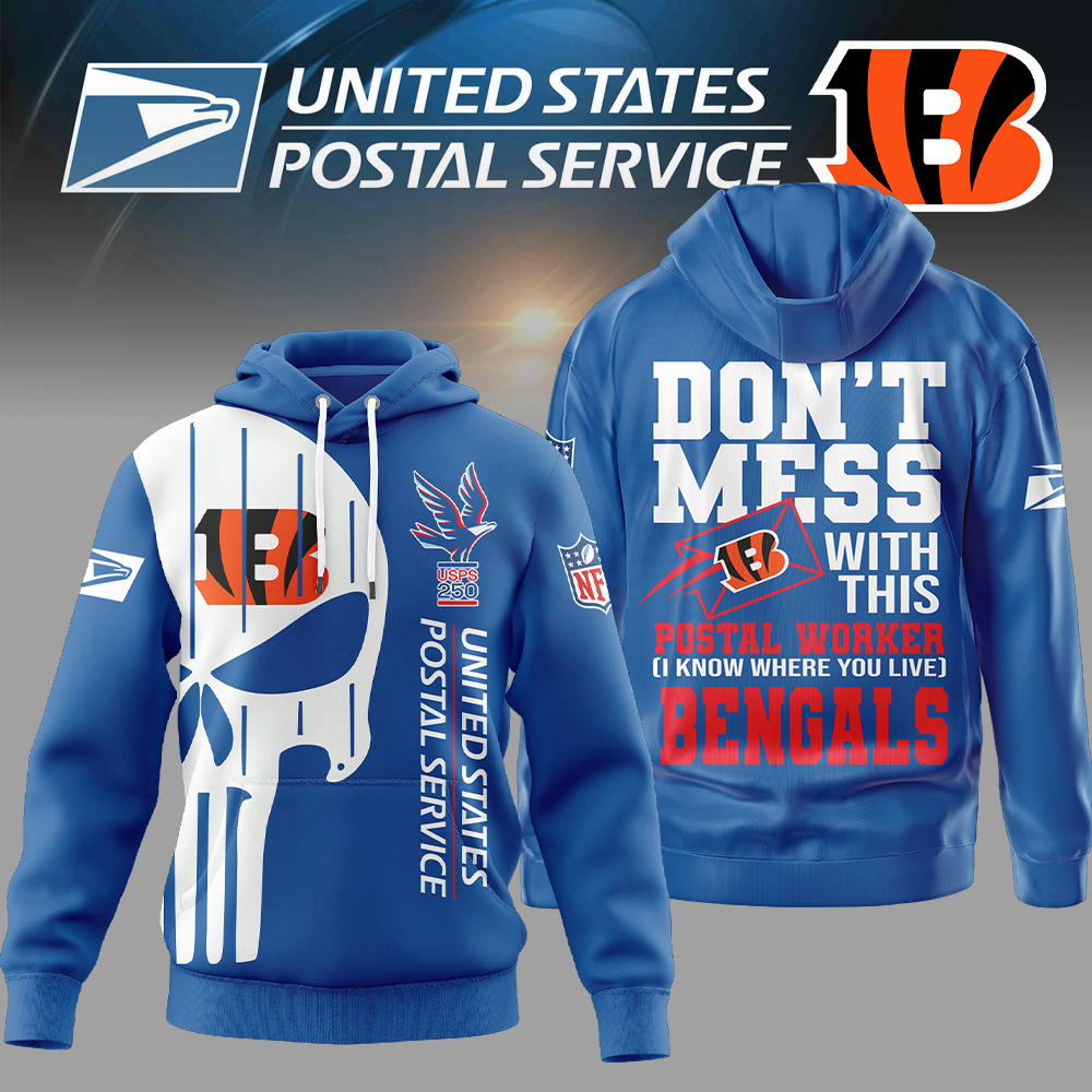 Cincinnati Bengals | Premium NFL Postal Worker 3D Hoodie