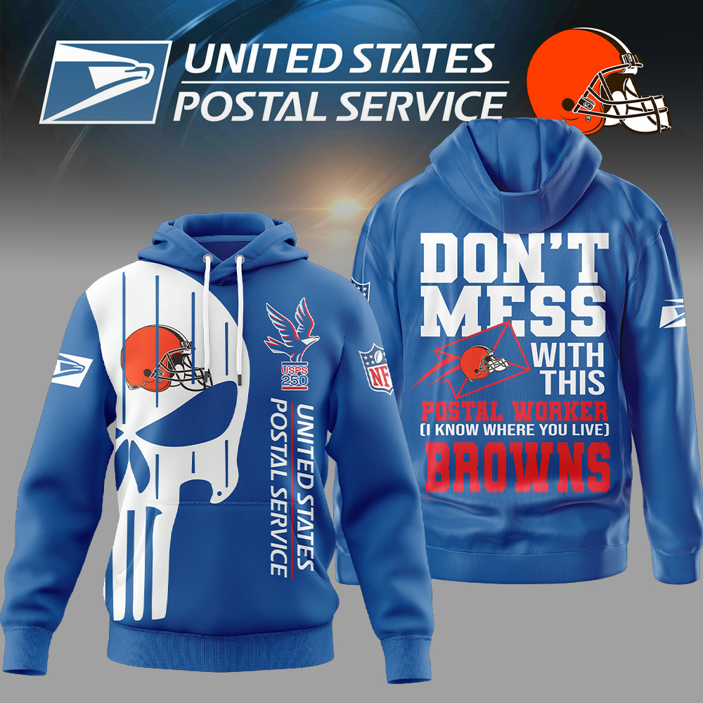 Cleveland Browns | Premium NFL Postal Worker 3D Hoodie