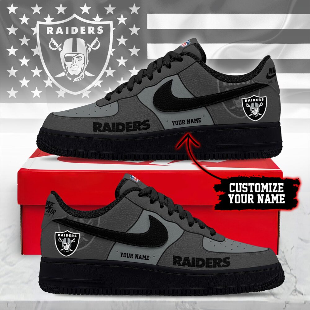 Las Vegas Raiders | Premium NFL Custom AF1 Shoes NY
