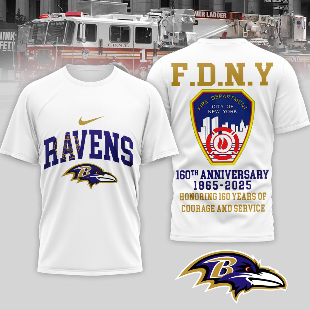 Baltimore Ravens | Premium NFL F.N.D.Y 160th Anniversary 3D Shirt TD