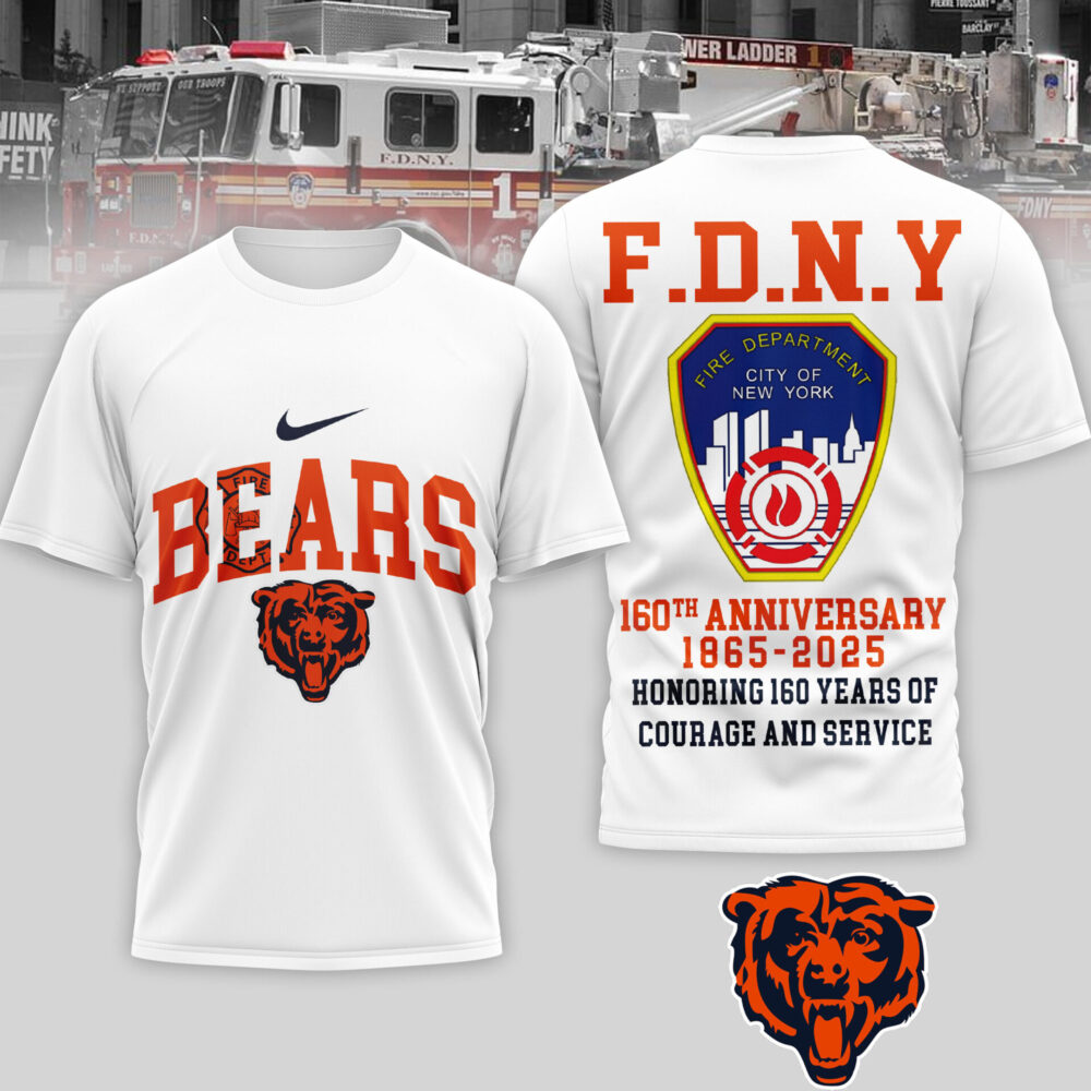 Chicago Bears | Premium NFL F.N.D.Y 160th Anniversary 3D Shirt TD