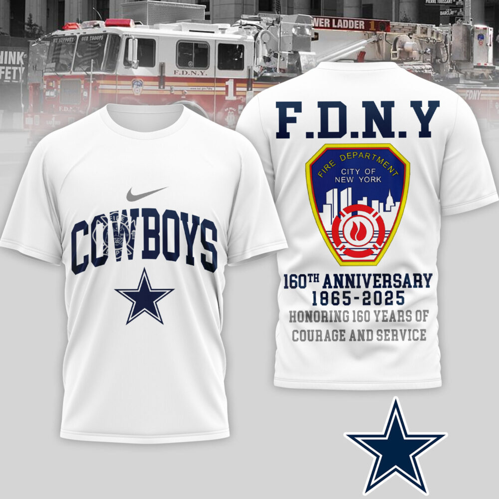 Dallas Cowboys | Premium NFL F.N.D.Y 160th Anniversary 3D Shirt TD