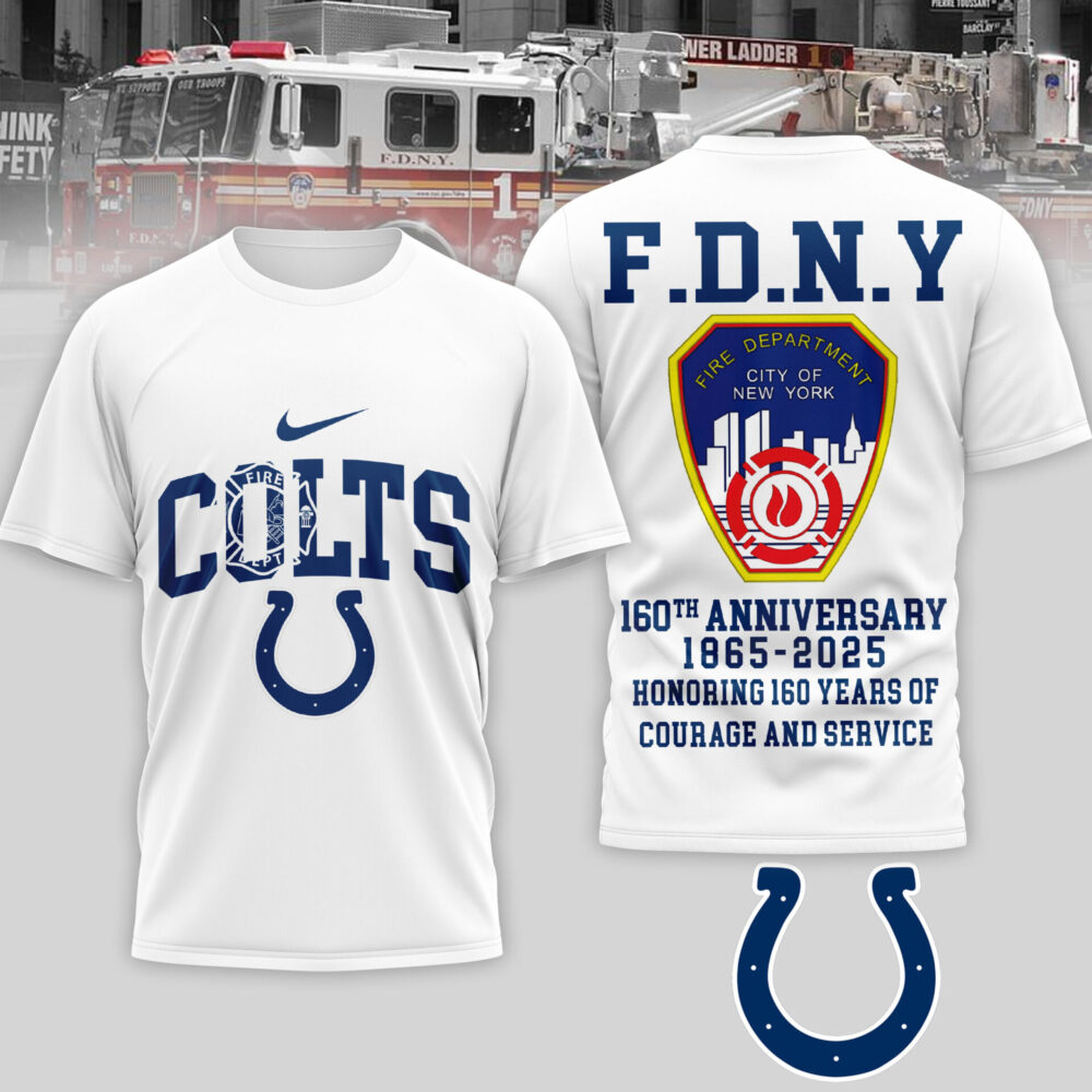 Indianapolis Colts | Premium NFL F.N.D.Y 160th Anniversary 3D Shirt TD