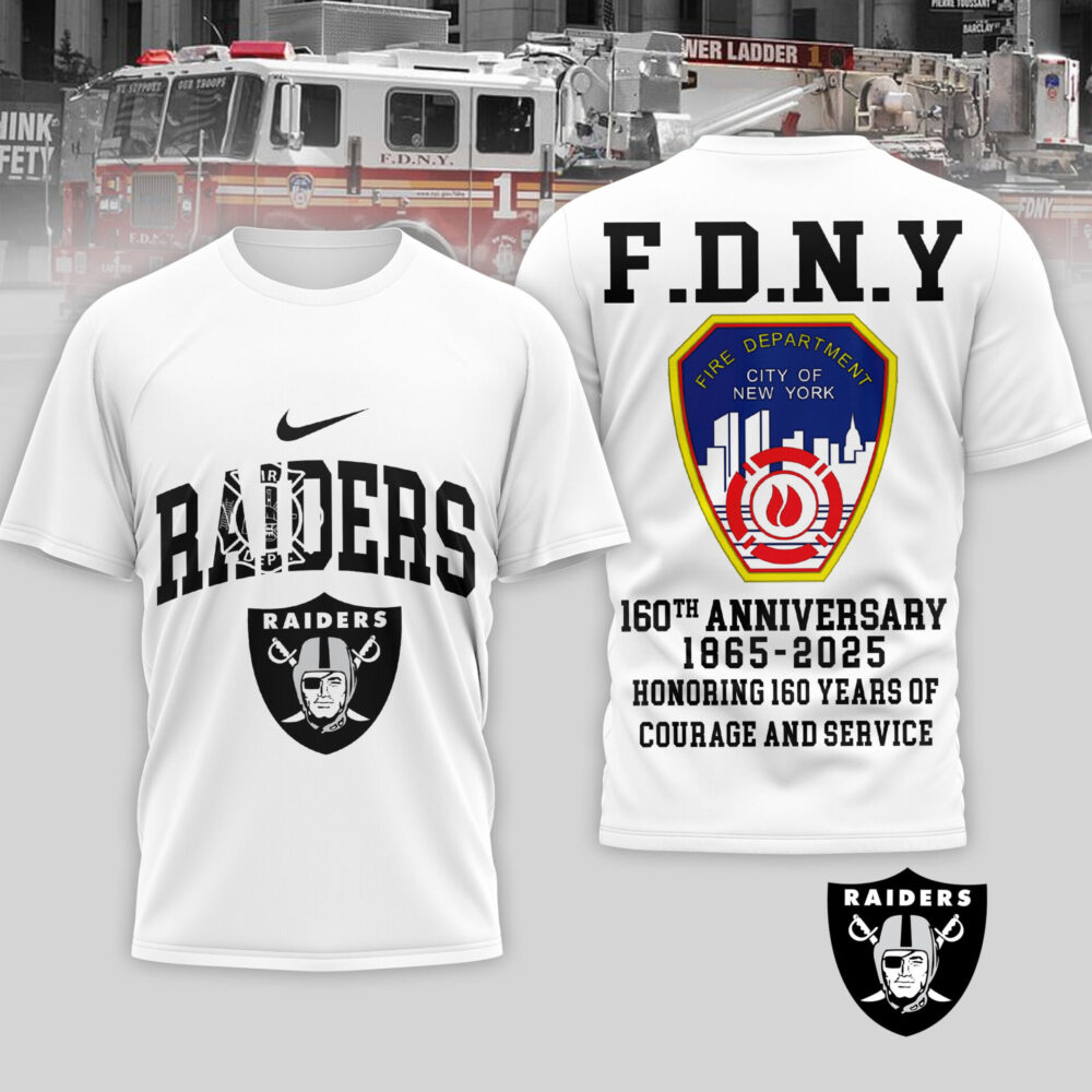 Las Vegas Raiders | Premium NFL F.N.D.Y 160th Anniversary 3D Shirt TD