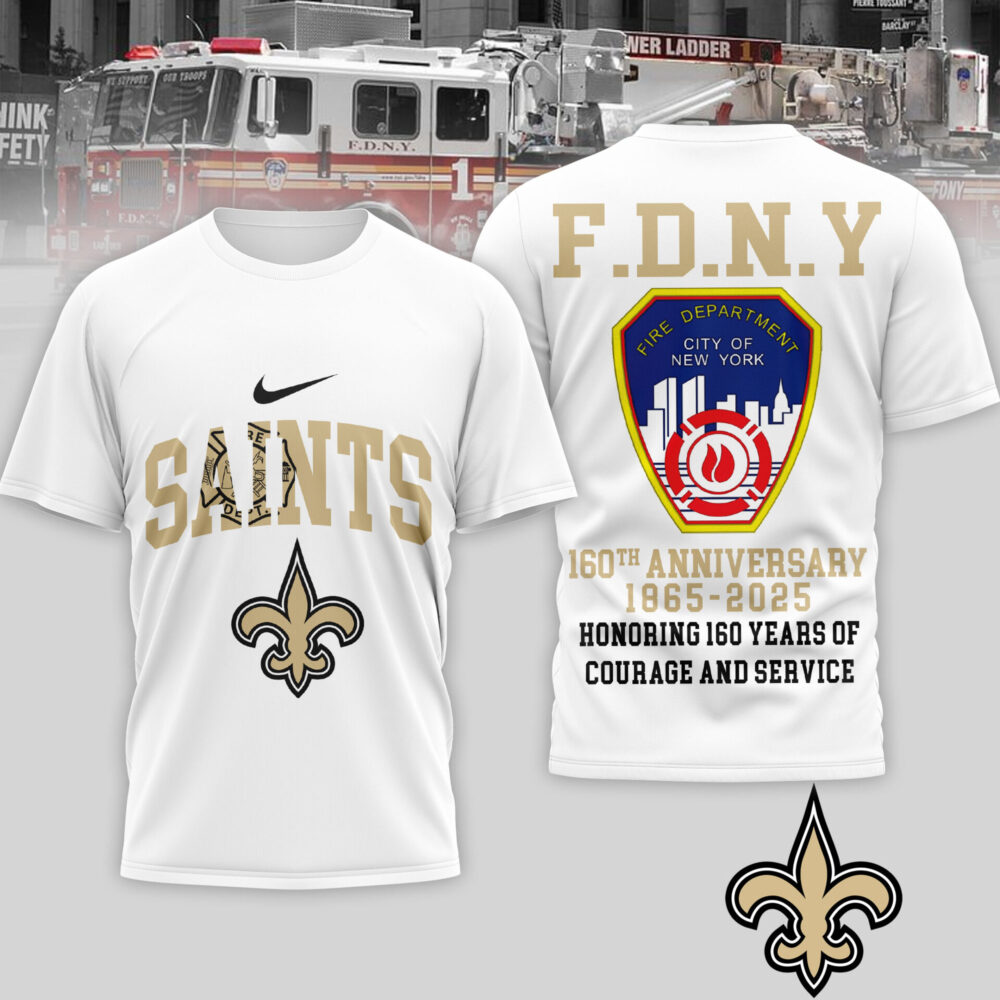 New Orleans Saints | Premium NFL F.N.D.Y 160th Anniversary 3D Shirt TD