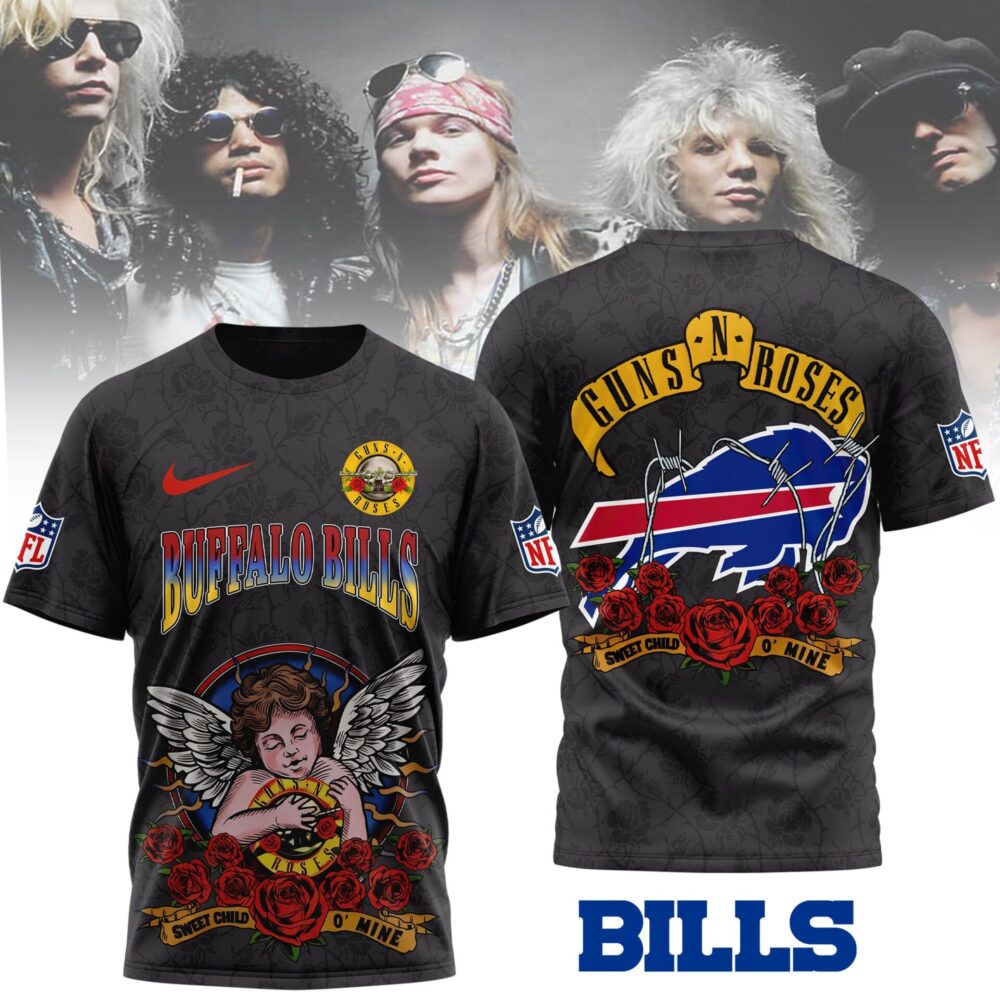 Buffalo Bills | Premium NFL Guns N Roses 3D Shirt MM