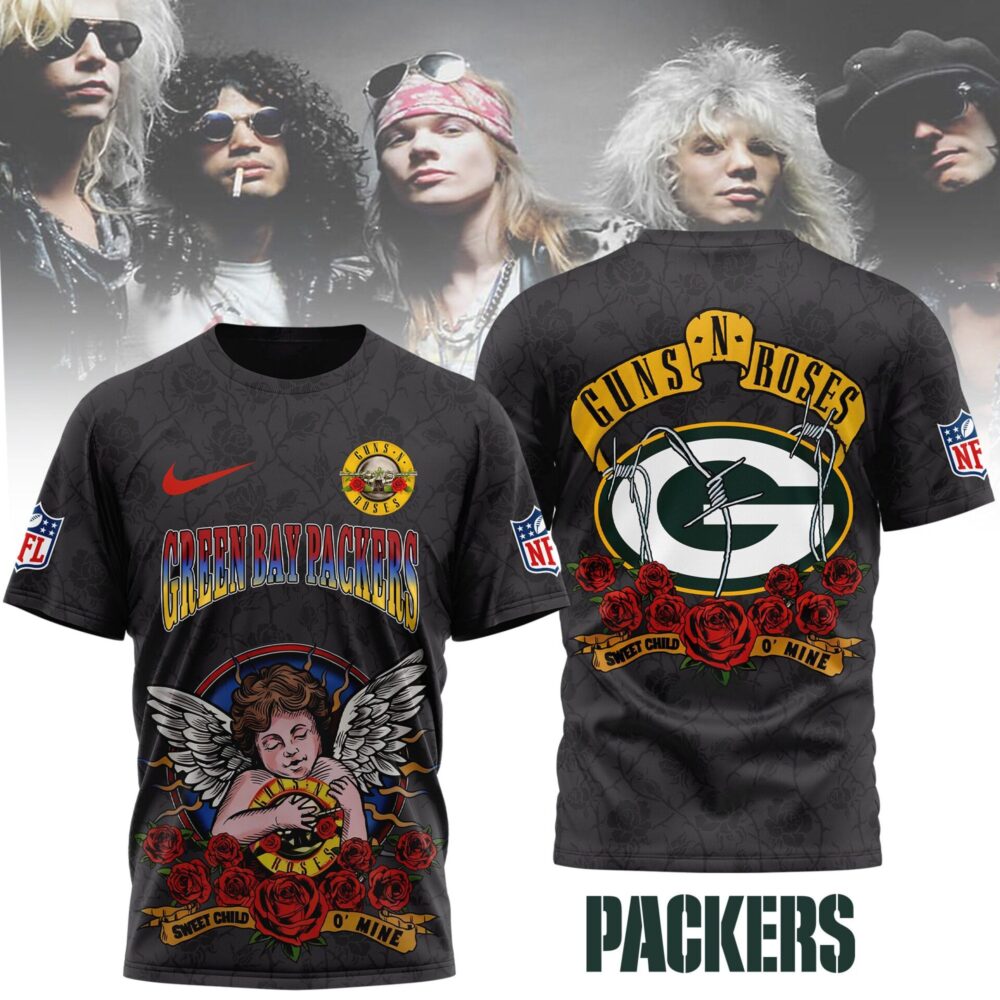 Green Bay Packers | Premium NFL Guns N Roses 3D Shirt MM