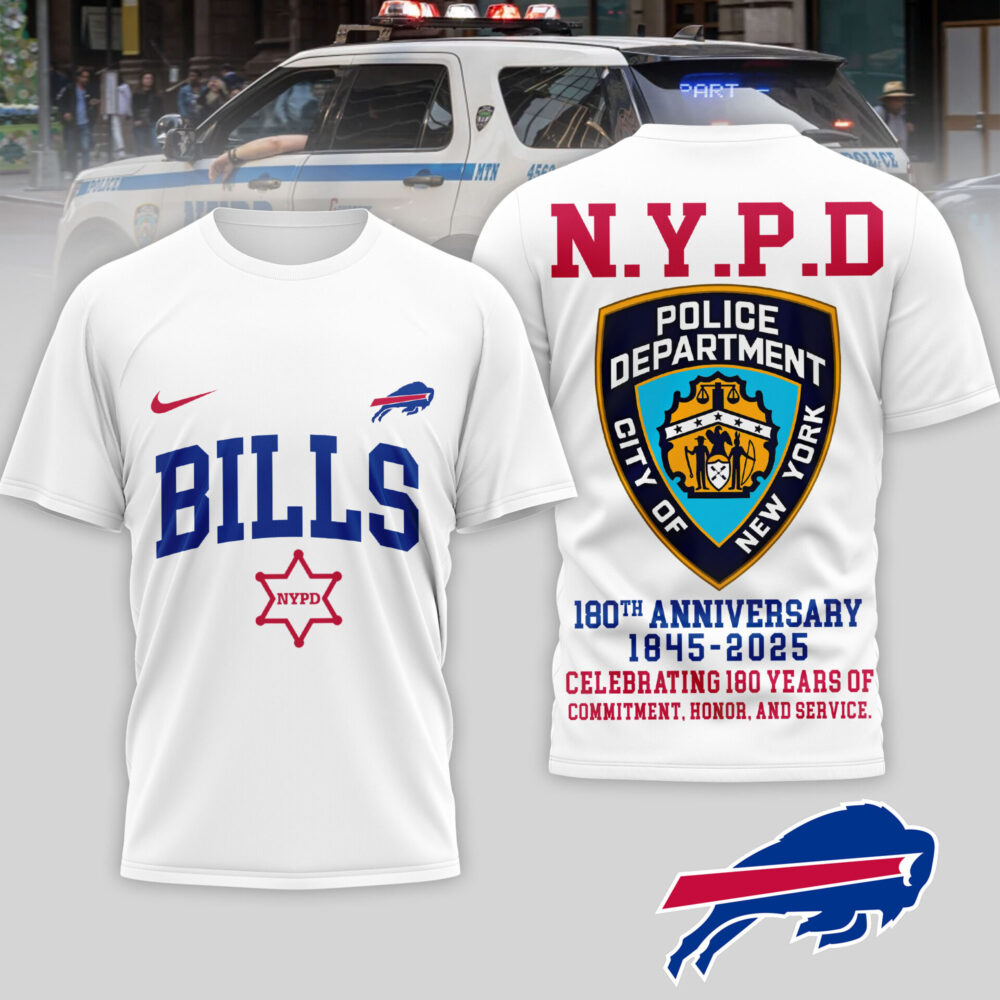 Buffalo Bills | Premium NFL N.Y.P.D 180th Anniversary 3D Shirt TD