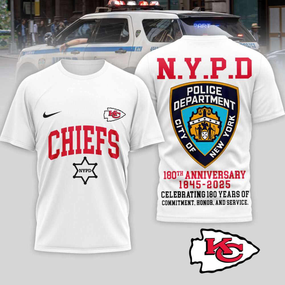 Kansas City Chiefs | Premium NFL N.Y.P.D 180th Anniversary 3D Shirt TD