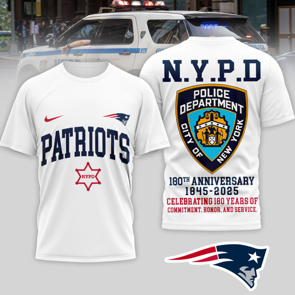 New England Patriots | Premium NFL N.Y.P.D 180th Anniversary 3D Shirt TD
