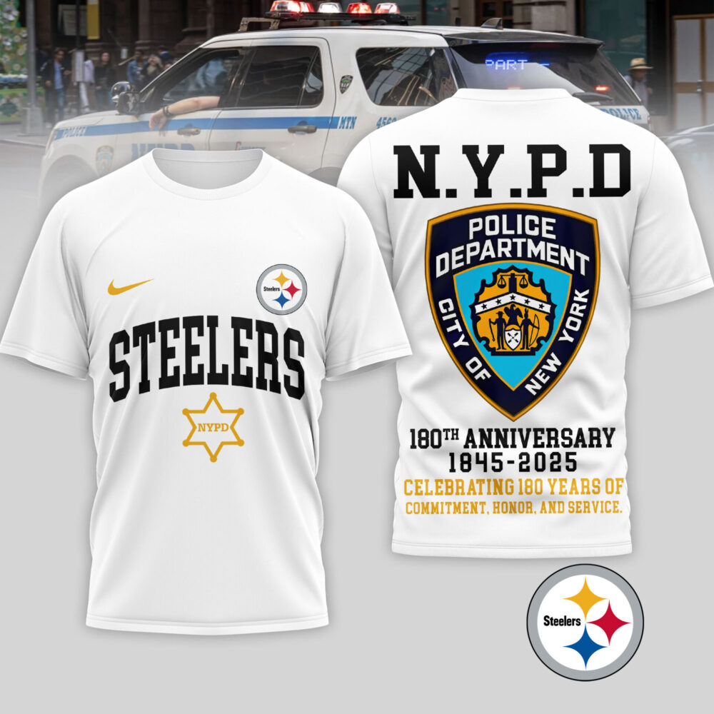 Pittsburgh Steelers | Premium NFL N.Y.P.D 180th Anniversary 3D Shirt TD
