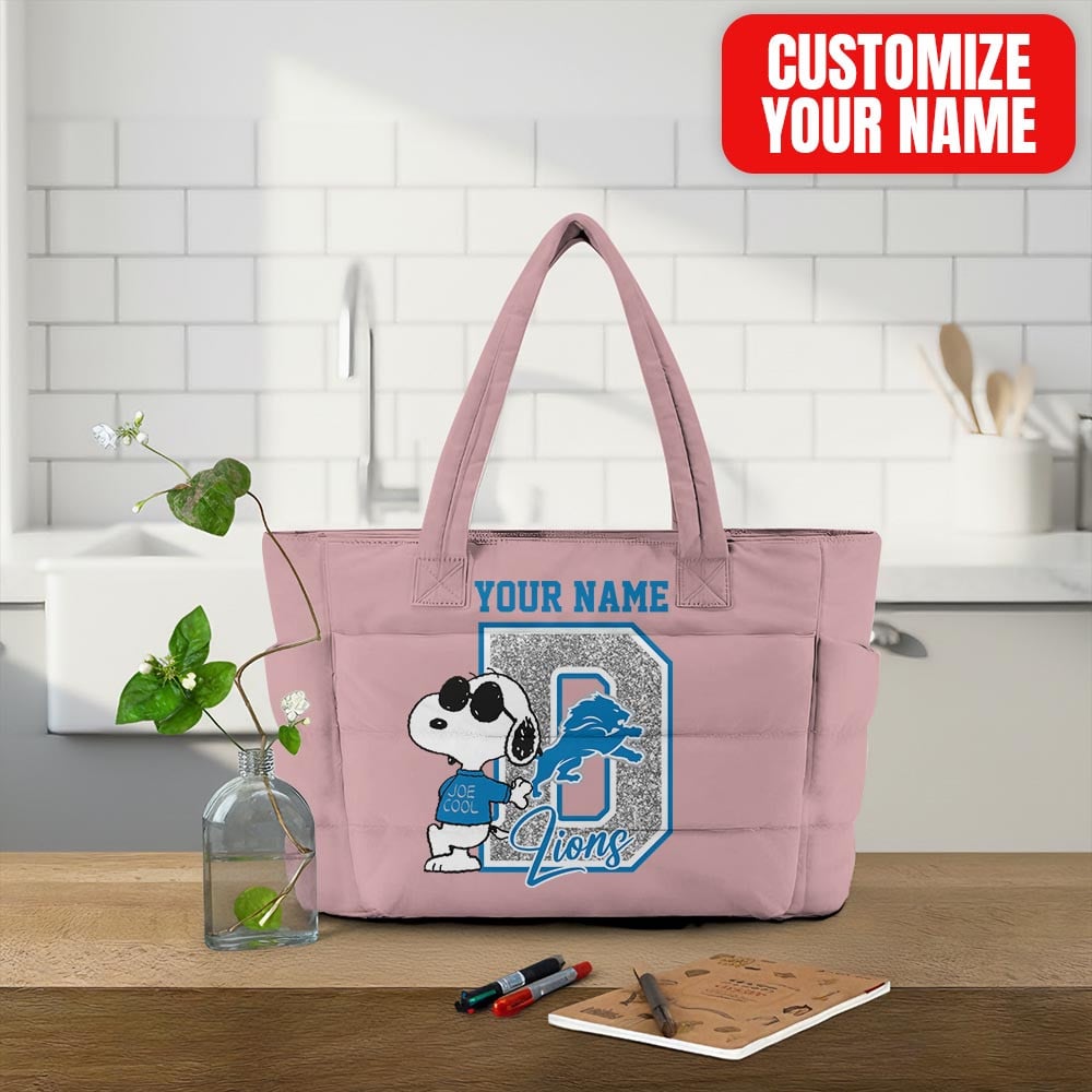 Detroit Lions | Premium NFL Snoopy Tote Bag MM