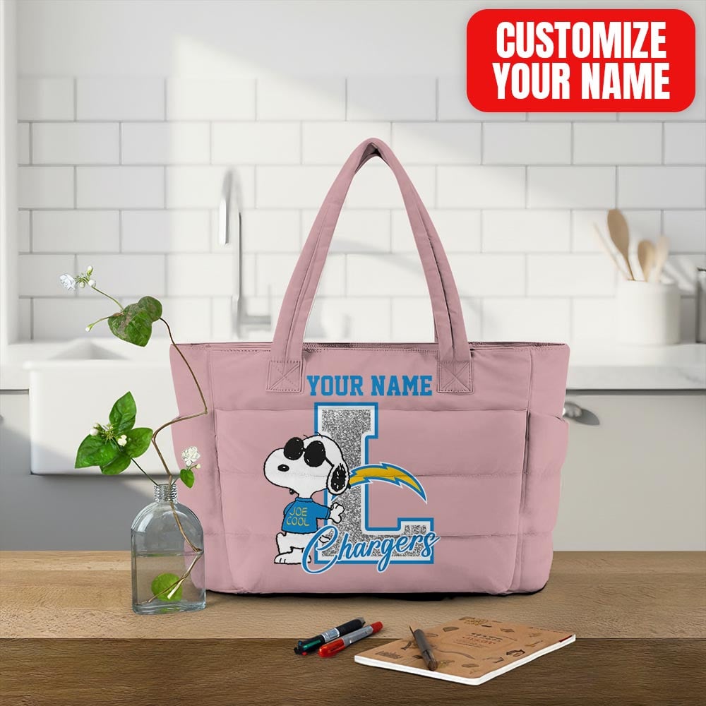 Los Angeles Chargers | Premium NFL Snoopy Tote Bag MM