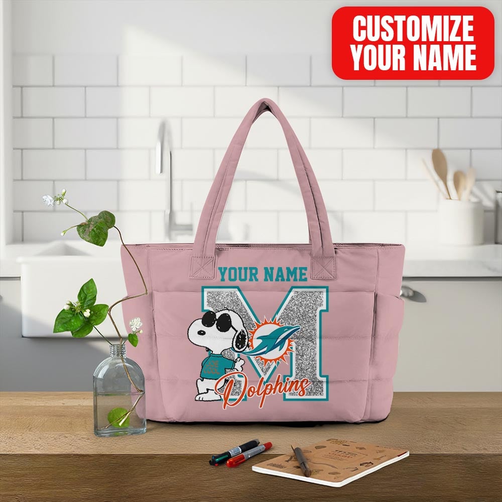 Miami Dolphins | Premium NFL Snoopy Tote Bag MM