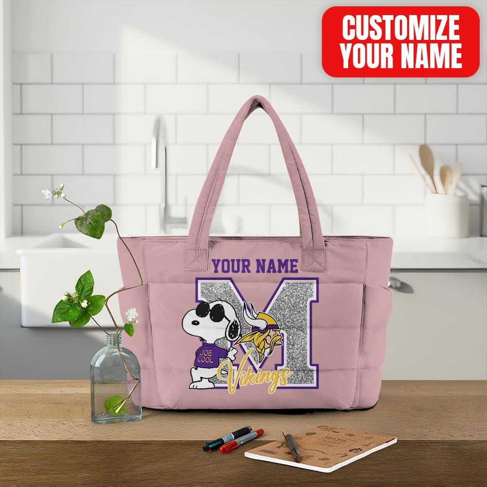 Minnesota Vikings | Premium NFL Snoopy Tote Bag MM