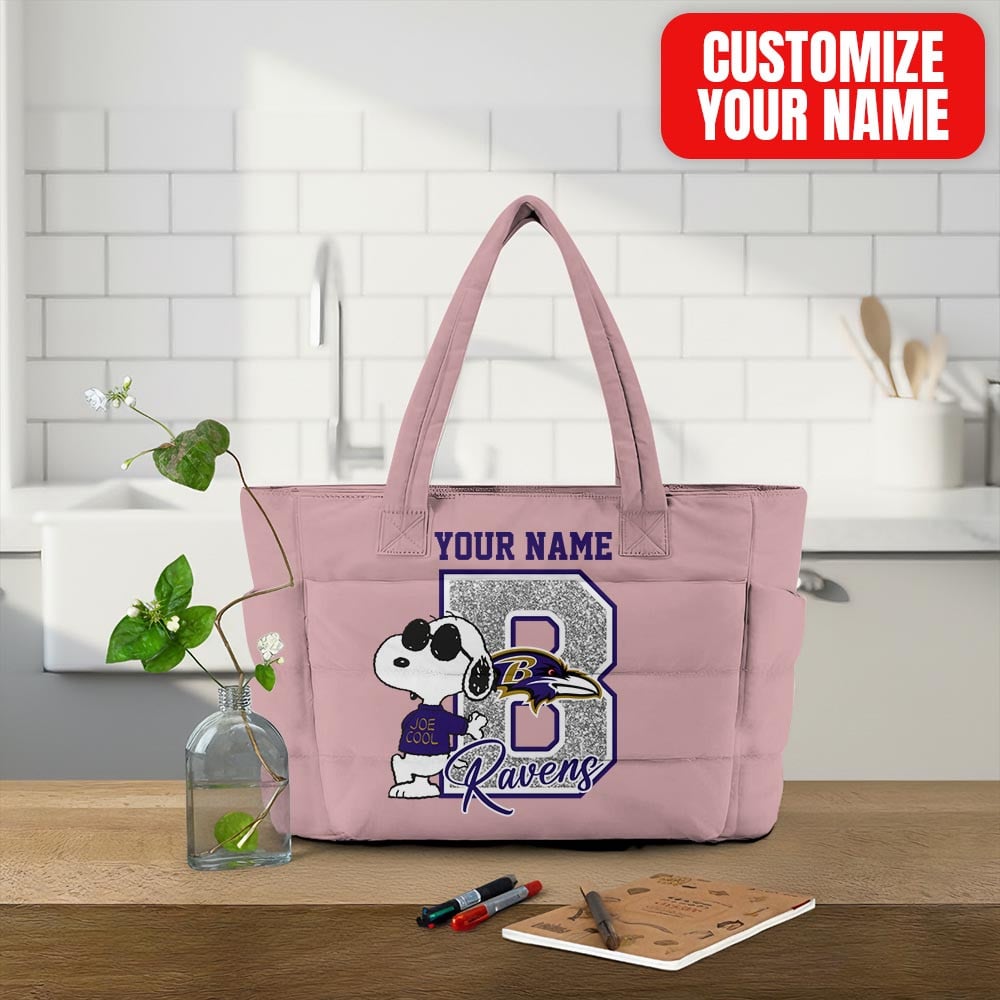 Baltimore Ravens | Premium NFL Snoopy Tote Bag MM