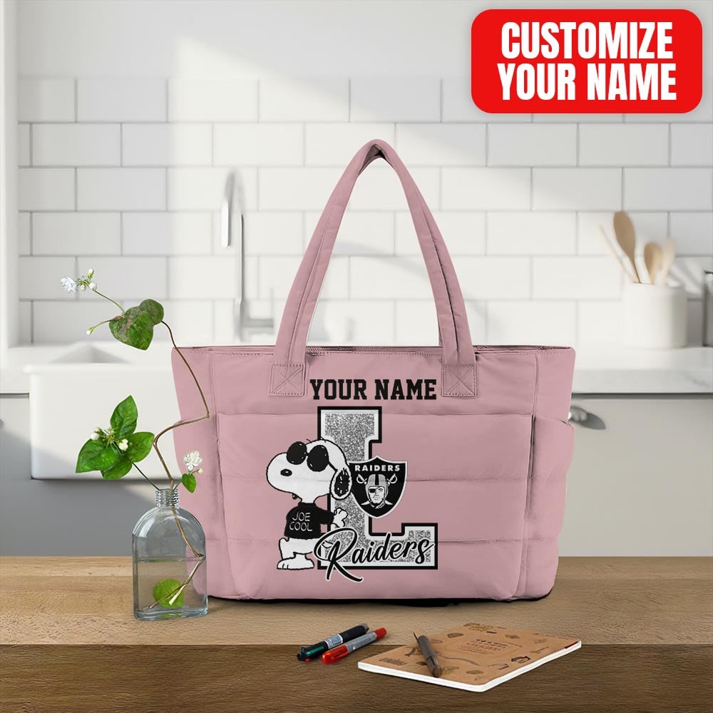 Las Vegas Raiders | Premium NFL Snoopy Tote Bag MM