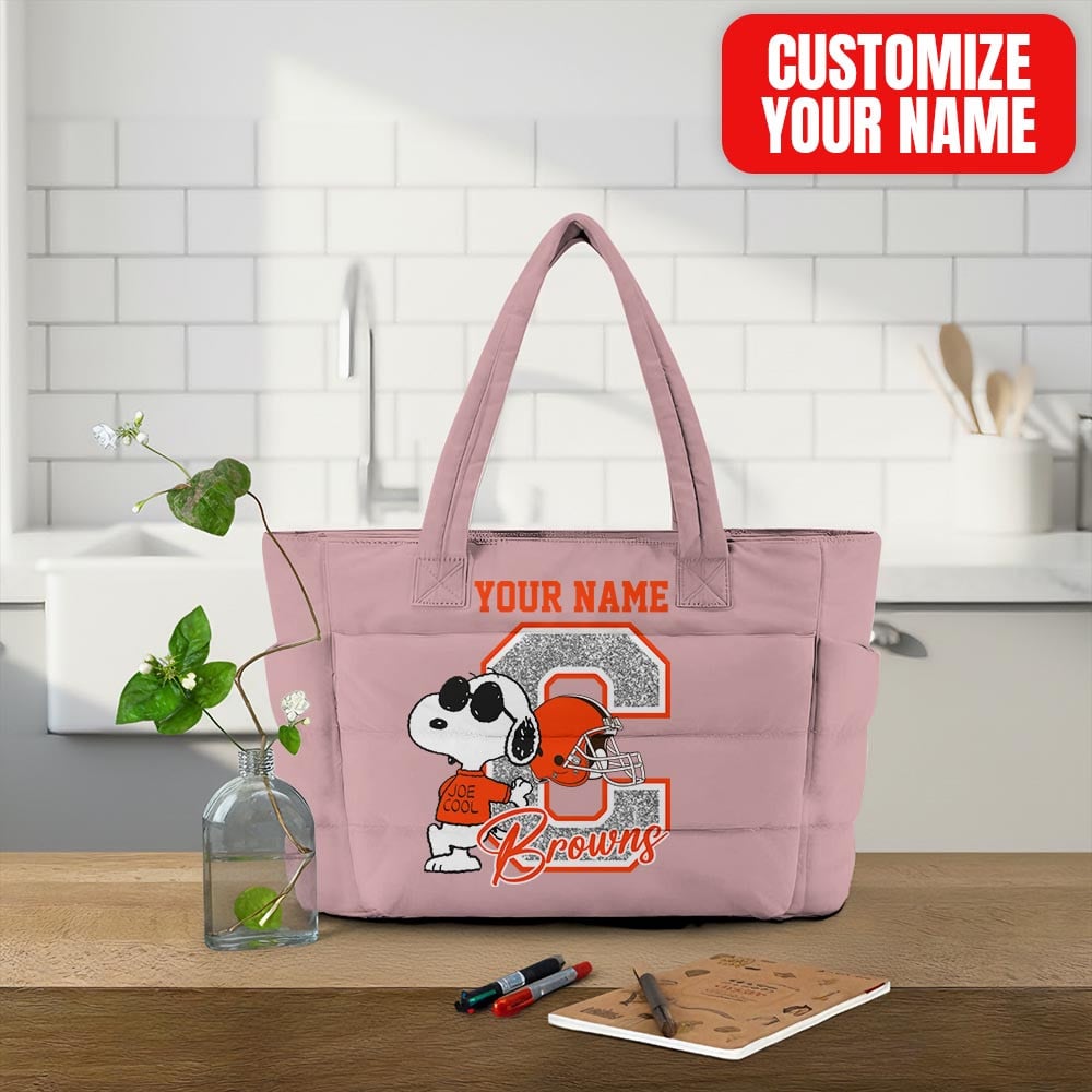 Cleveland Browns | Premium NFL Snoopy Tote Bag MM