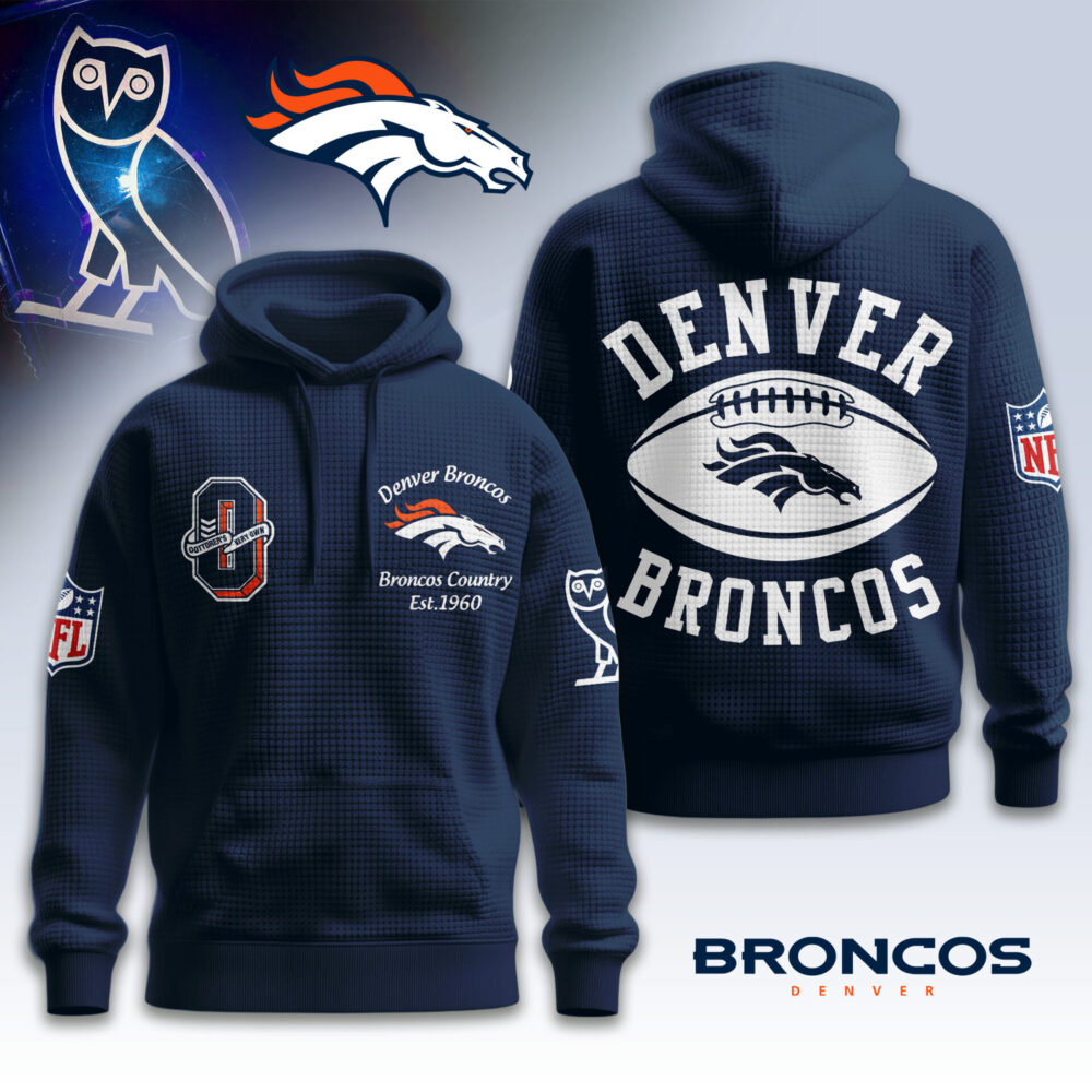 Denver Broncos | Premium NFL x OVO 3D Waffle Hoodie TD