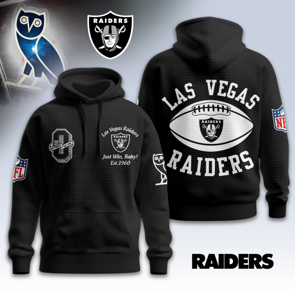 Las Vegas Raiders | Premium NFL x OVO 3D Waffle Hoodie TD