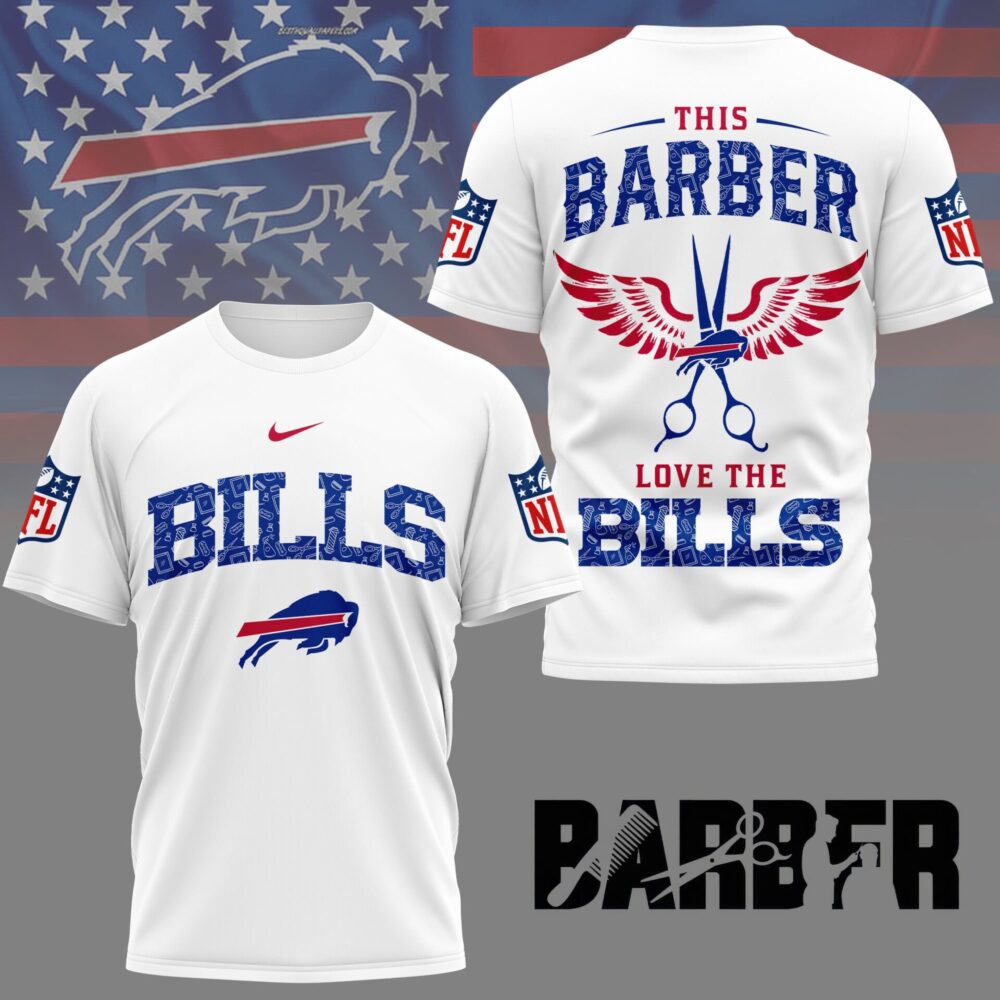 Buffalo Bills | Premium NFL Barber Fan 3D Shirt NY