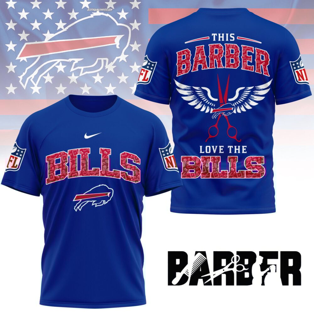 Buffalo Bills | Premium NFL Barber Fan 3D Shirt NY