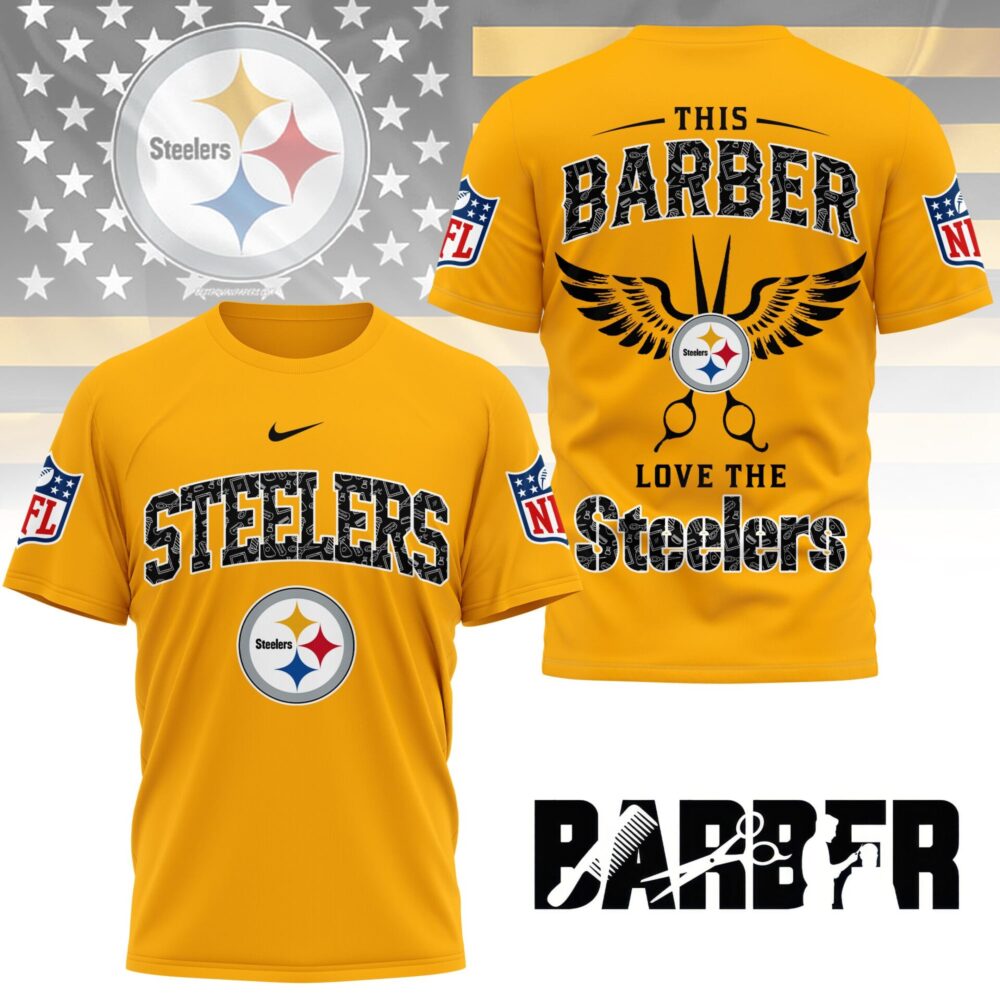 Pittsburgh Steelers | Premium NFL Barber Fan 3D Shirt NY