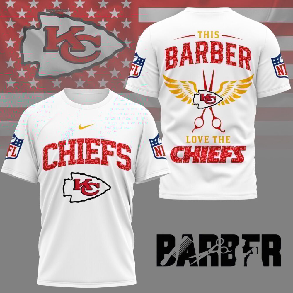 Kansas City Chiefs | Premium NFL Barber Fan 3D Shirt NY