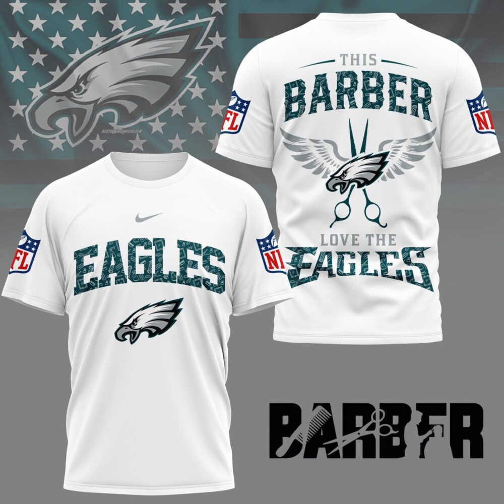 Philadelphia Eagles | Premium NFL Barber Fan 3D Shirt NY