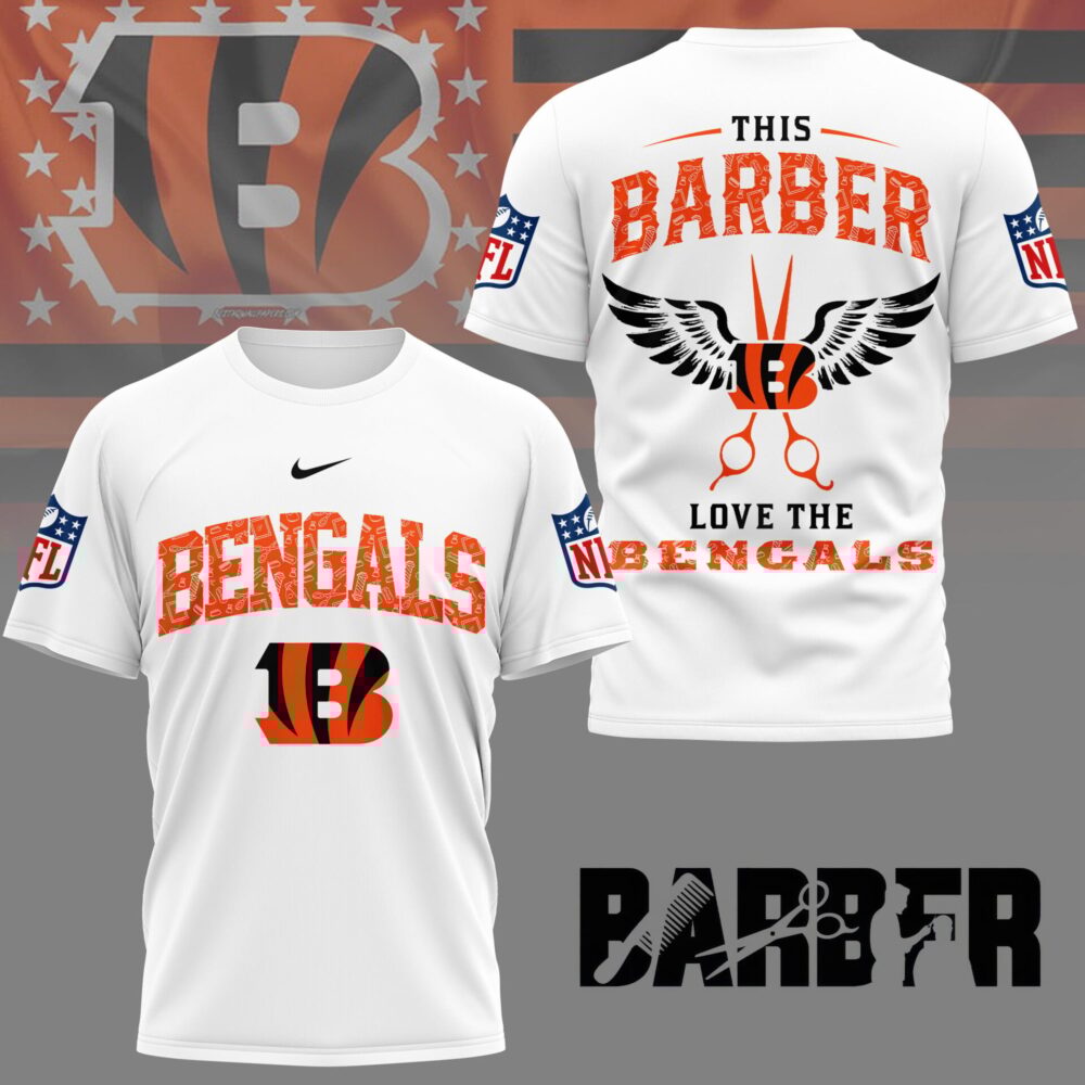 Cincinnati Bengals | Premium NFL Barber Fan 3D Shirt NY