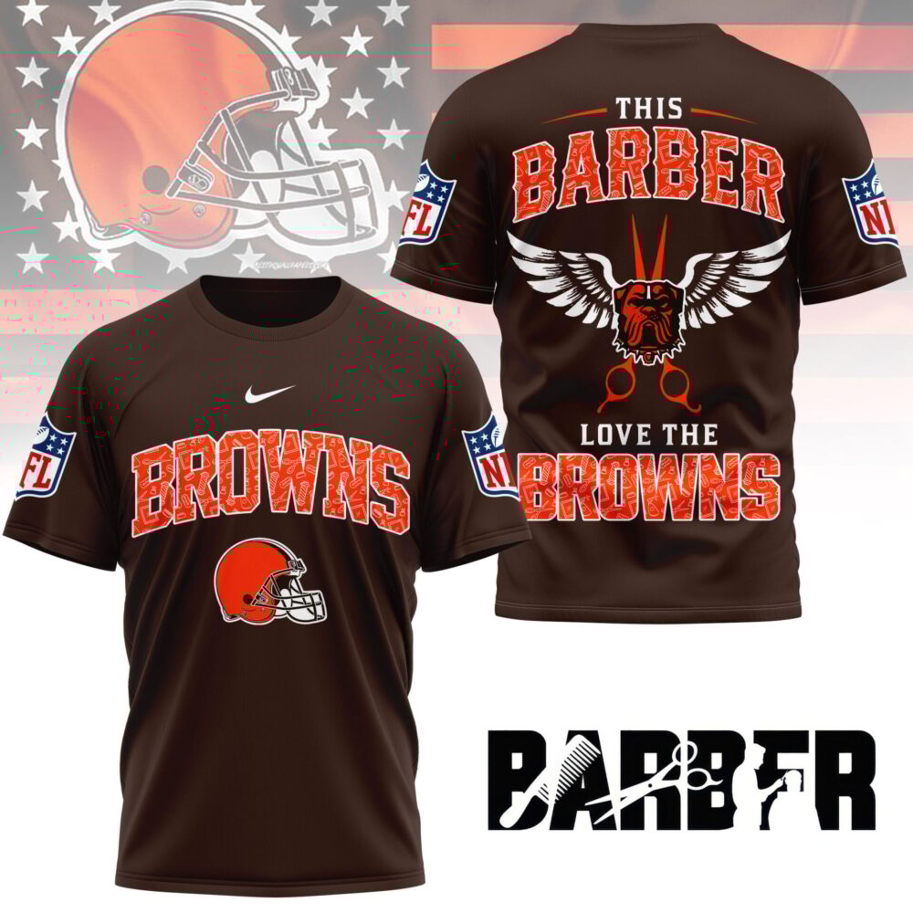 Cleveland Browns | Premium NFL Barber Fan 3D Shirt NY