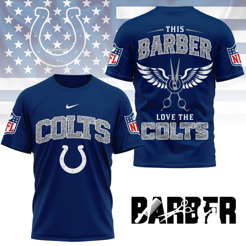 Indianapolis Colts | Premium NFL Barber Fan 3D Shirt NY