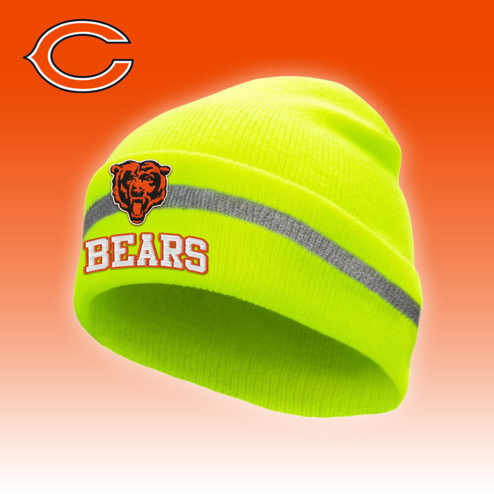 Chicago Bears | Premium NFL Hi-Vis Safety Beanie Hat TD