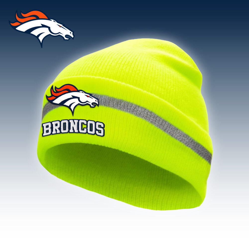 Denver Broncos | Premium NFL Hi-Vis Safety Beanie Hat TD
