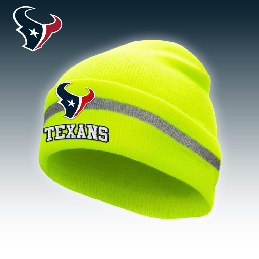 Houston Texans | Premium NFL Hi-Vis Safety Beanie Hat TD