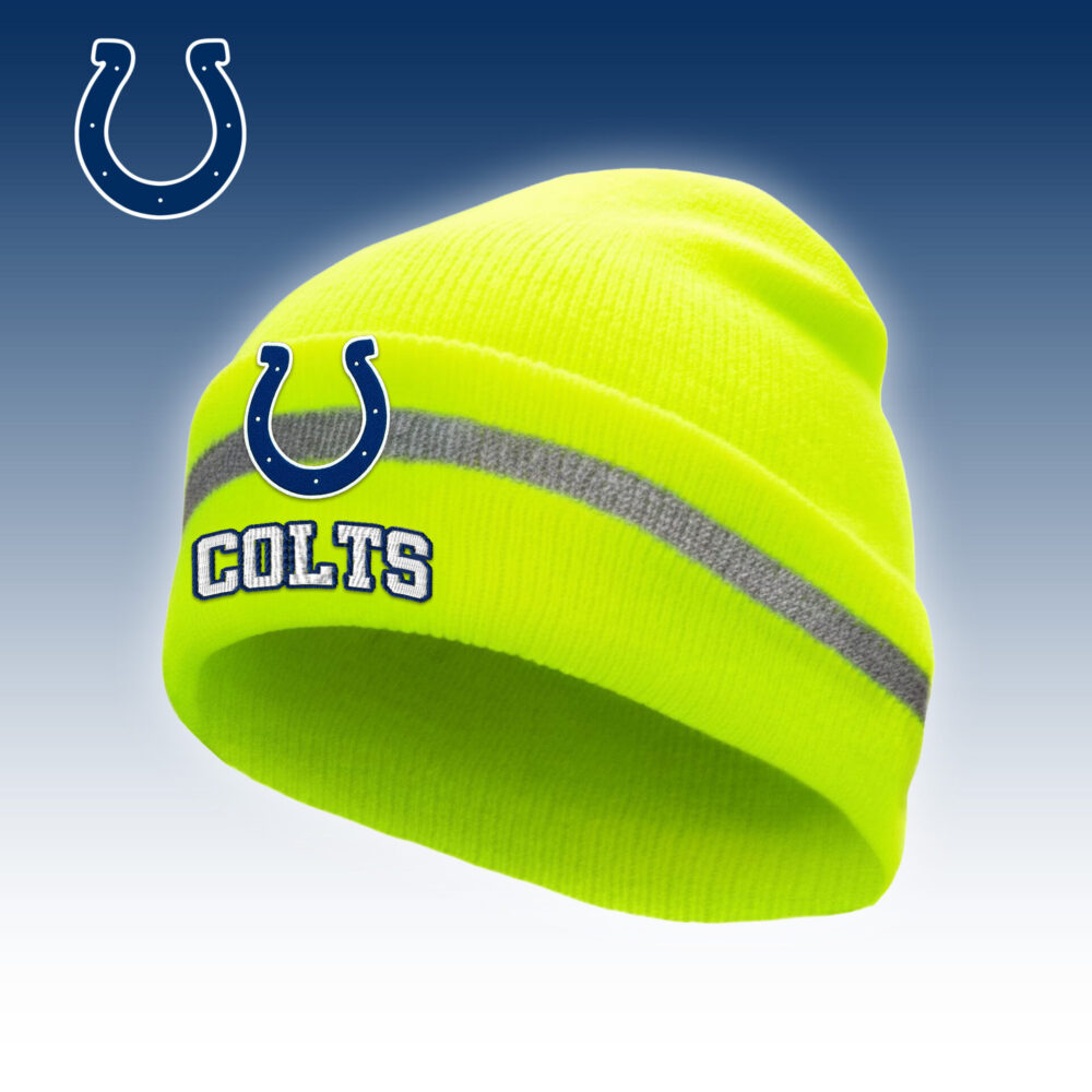 Indianapolis Colts | Premium NFL Hi-Vis Safety Beanie Hat TD