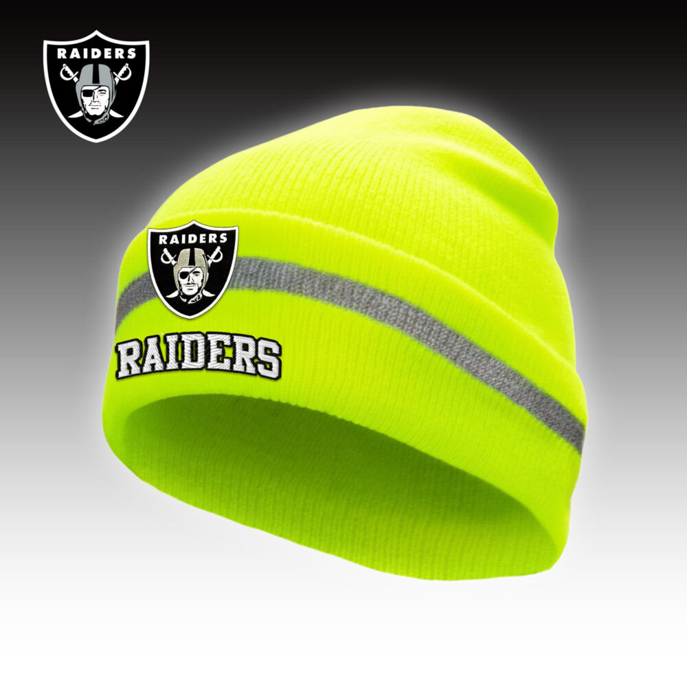 Las Vegas Raiders | Premium NFL Hi-Vis Safety Beanie Hat TD