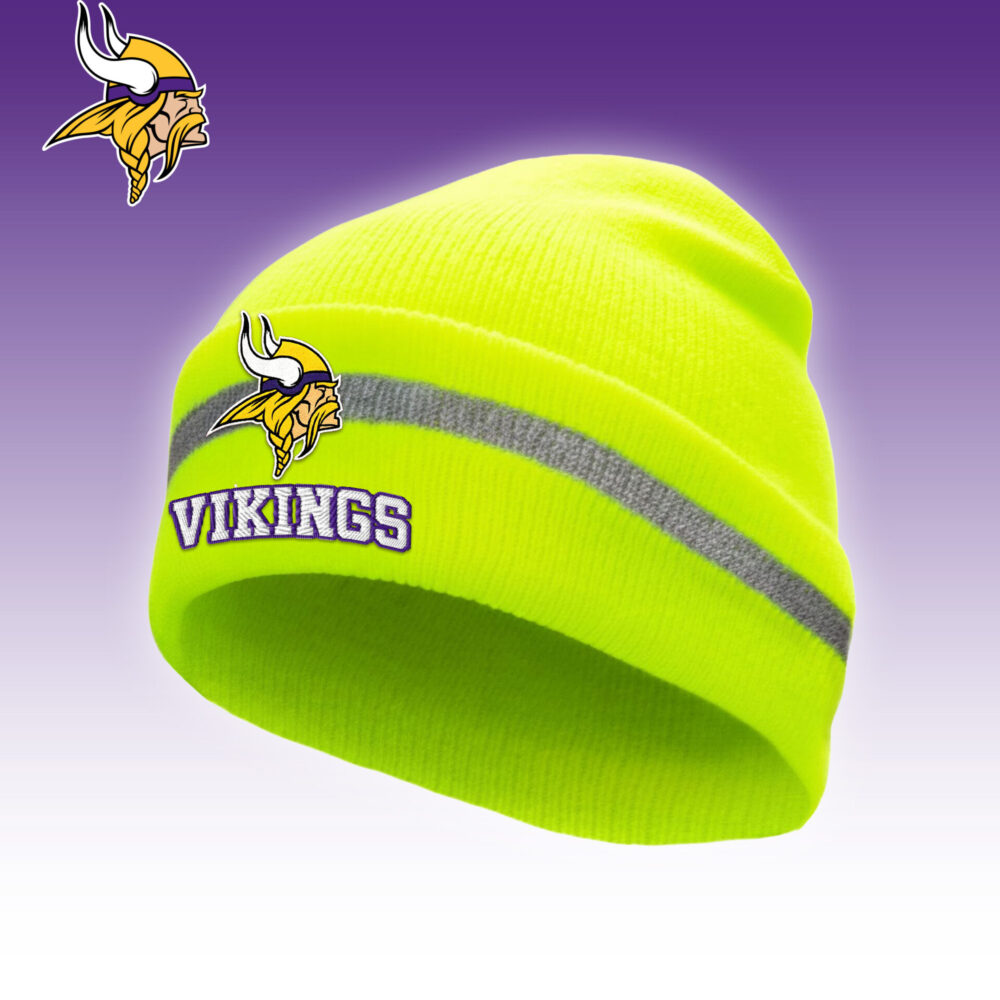 Minnesota Vikings | Premium NFL Hi-Vis Safety Beanie Hat TD