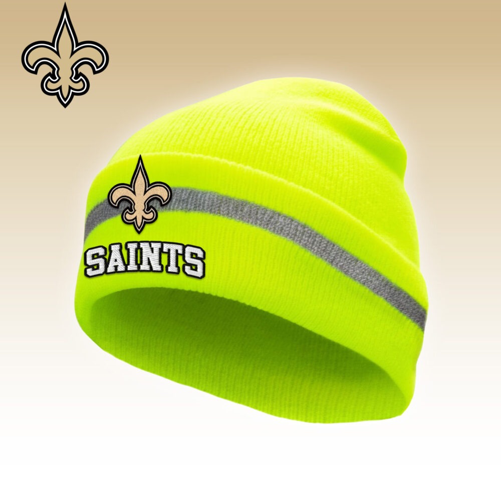 New Orleans Saints | Premium NFL Hi-Vis Safety Beanie Hat TD
