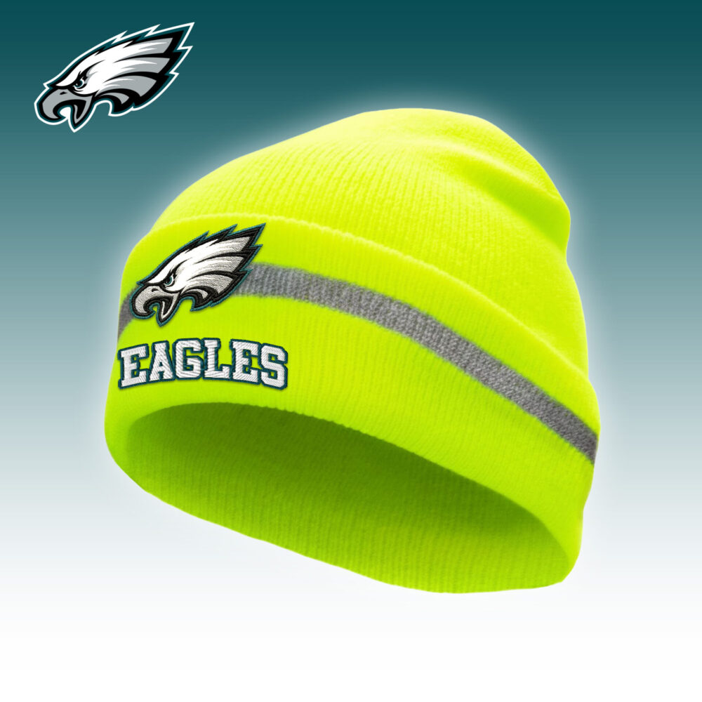 Philadelphia Eagles | Premium NFL Hi-Vis Safety Beanie Hat TD