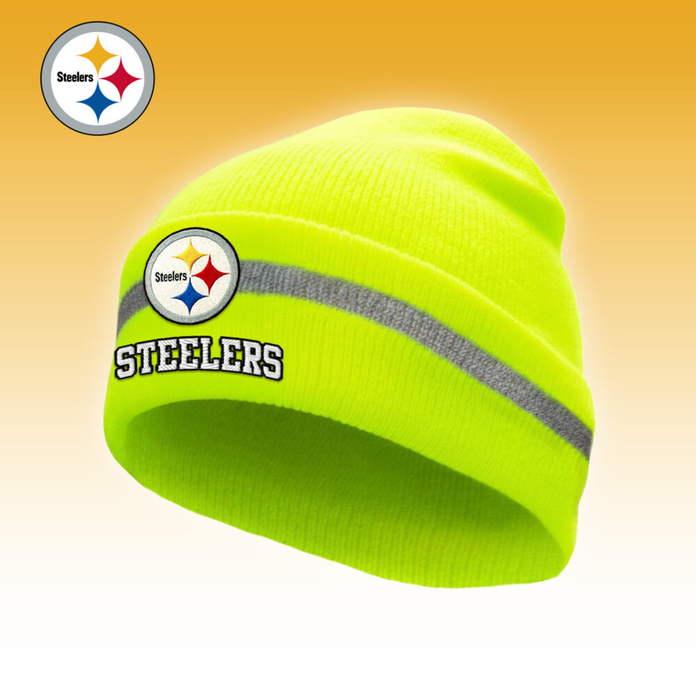Pittsburgh Steelers | Premium NFL Hi-Vis Safety Beanie Hat TD