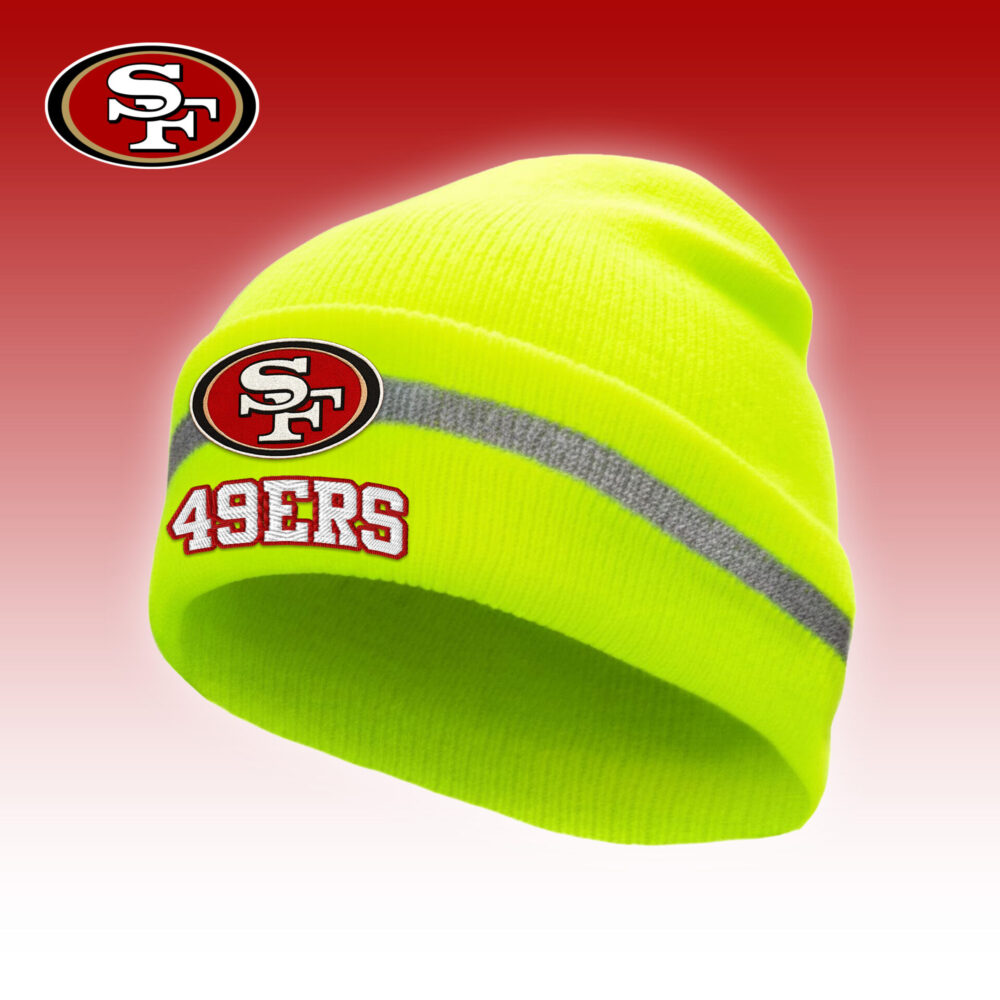 San Francisco 49ers | Premium NFL Hi-Vis Safety Beanie Hat TD