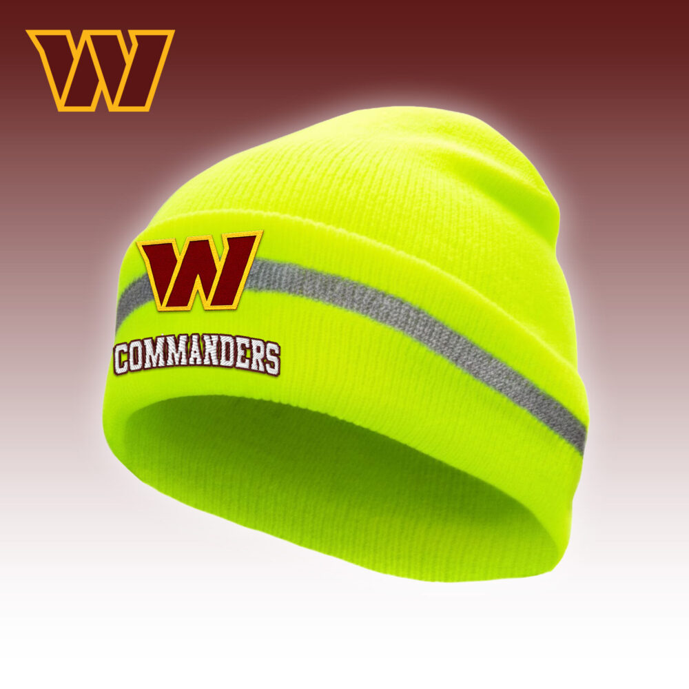 Washington Commanders | Premium NFL Hi-Vis Safety Beanie Hat TD