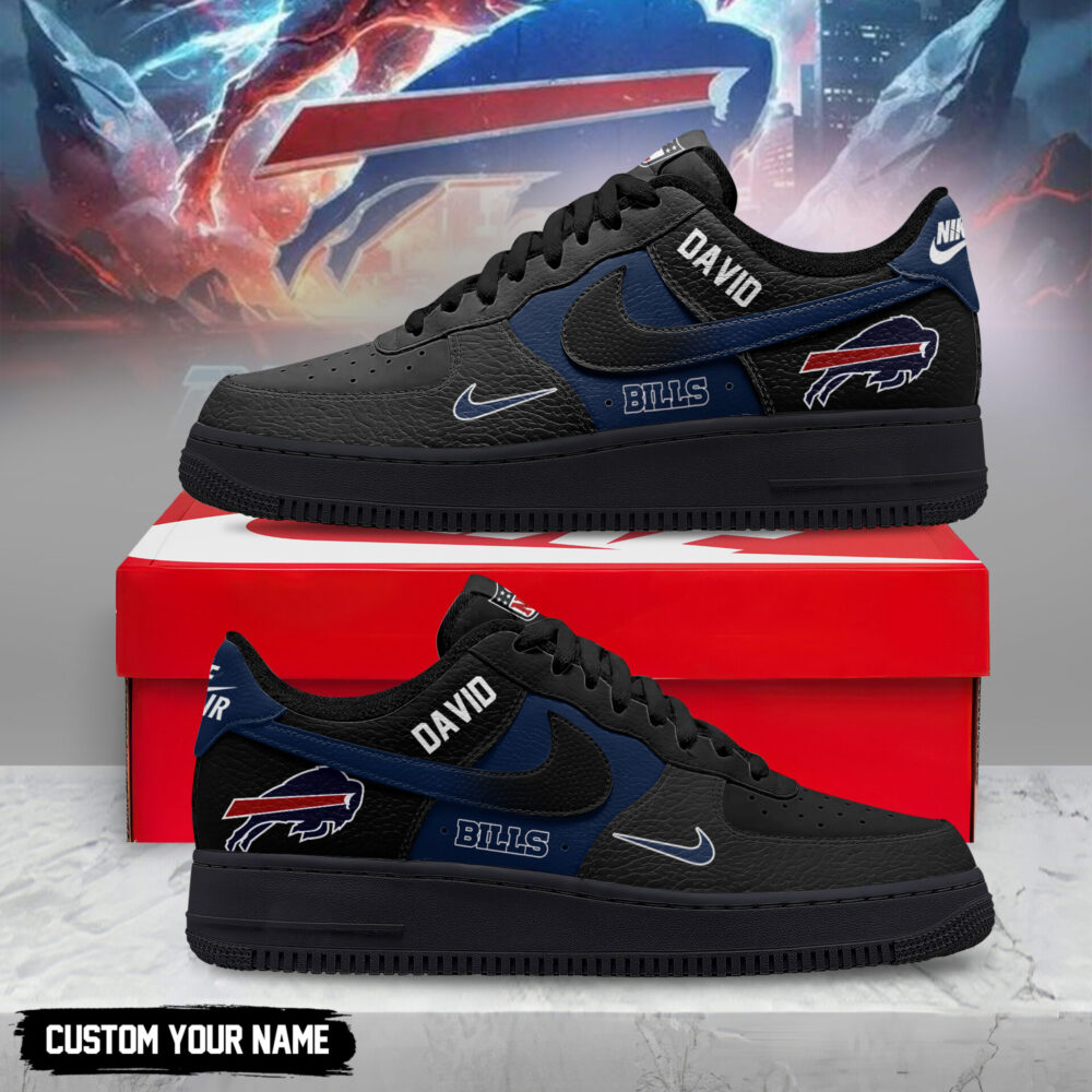 Buffalo Bills | Premium NFL Black in Black AF1 TD